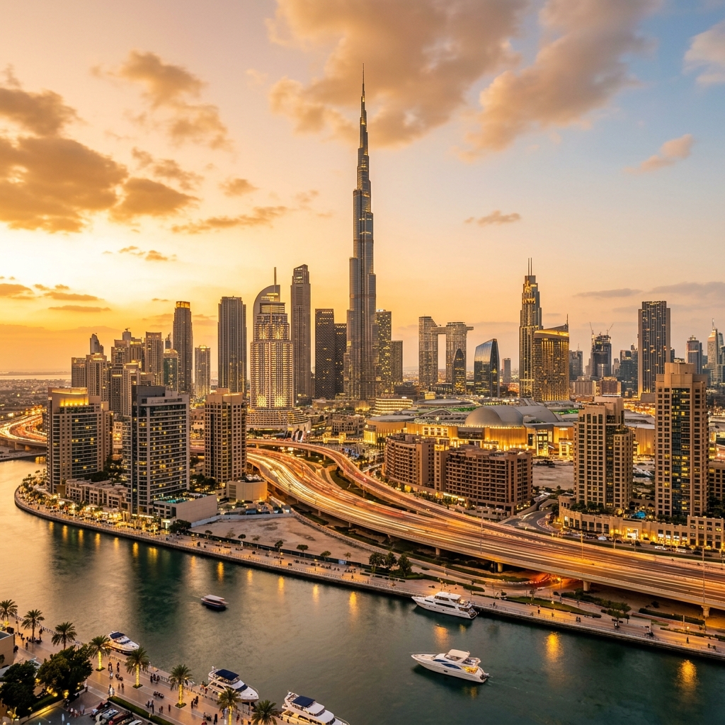 Dubai UAE Skyline